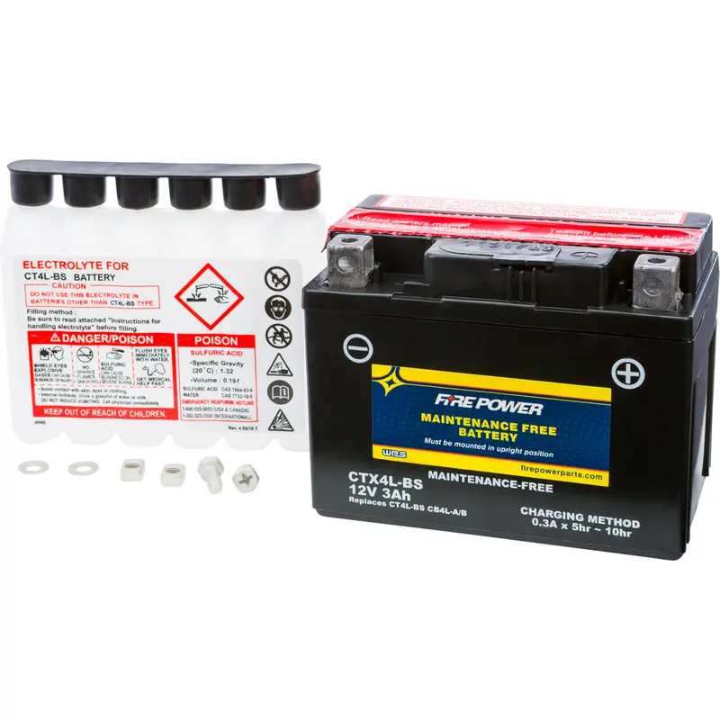 FIRE POWER BATTERY CTX4L-BS MAINTENANCE FREE