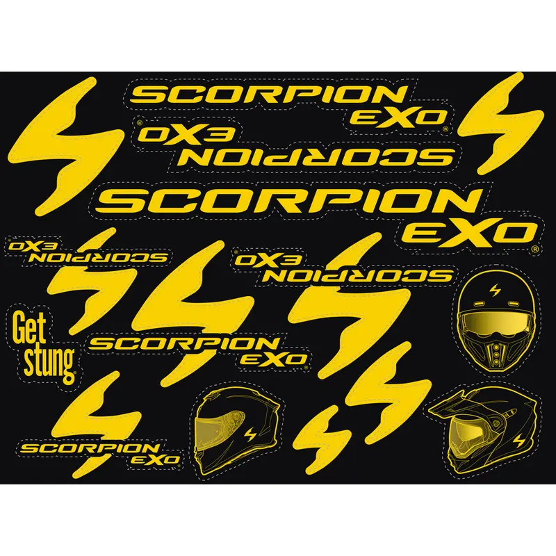 SCORPION EXO STICKER SHEET 2022 8 X 6 (50 CT.)