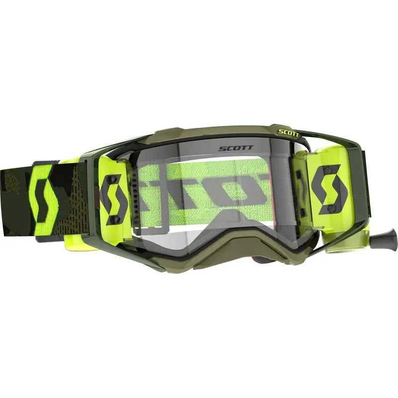 SCOTT PROSPECT SUPER WFS GOGGLE KAKI GRN/NEON YLW CLEAR WORKS