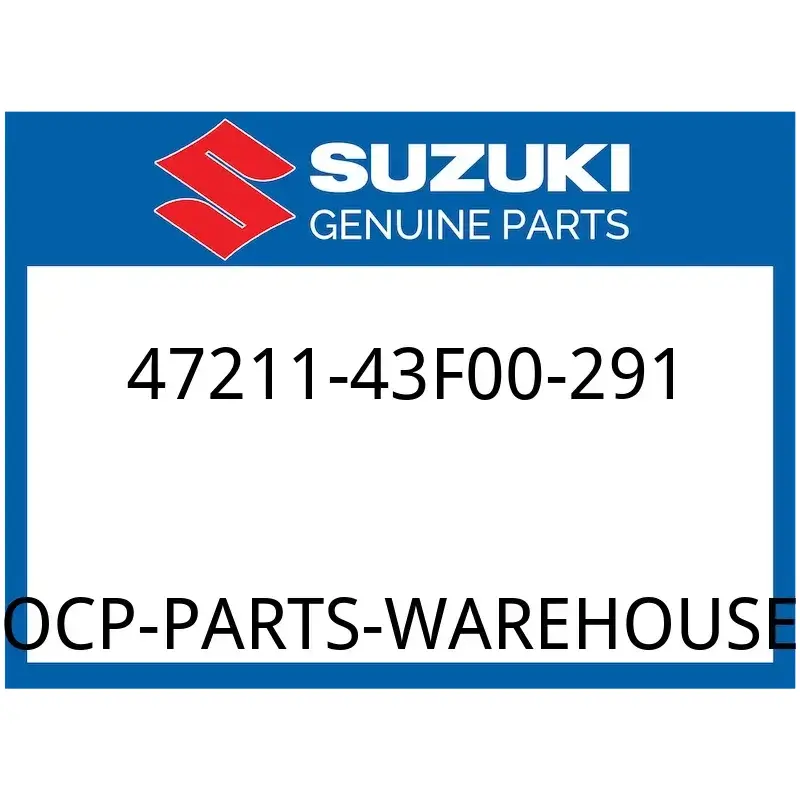 Suzuki OEM Part 47211-43F00-291 COVER, FRAME LH (BLACK)
