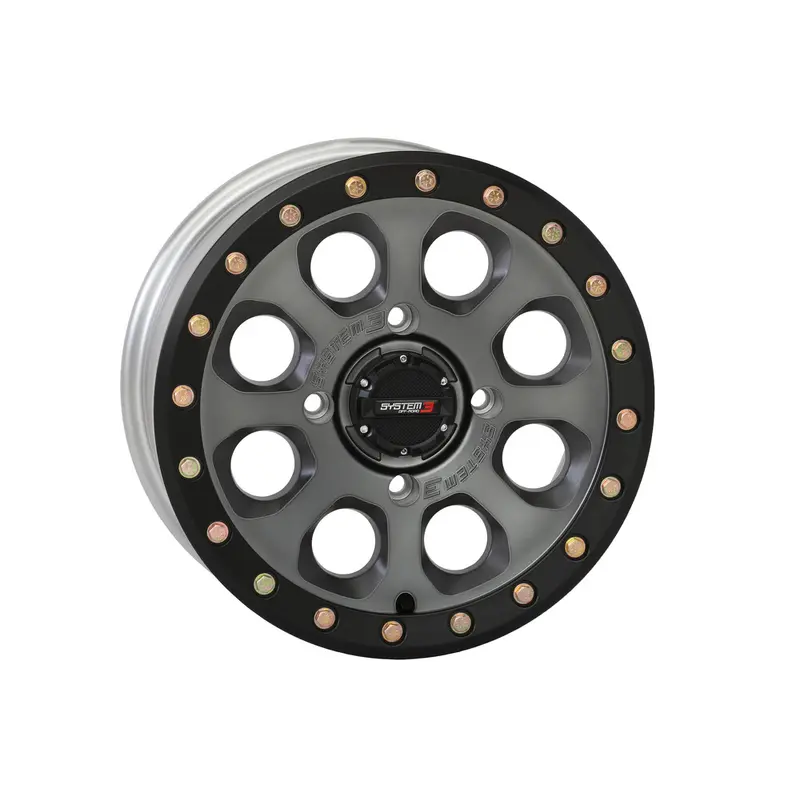SYSTEM 3 SB7 BL WHEEL 14X7 4 3 ( 10MM) 4/156 MATTE TITANIUM