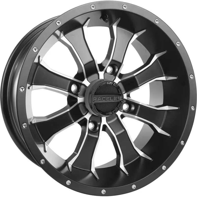 RACELINE MAMBA WHEEL 14X7 4/137 5 2 ( 10MM) BLK/MACHINED