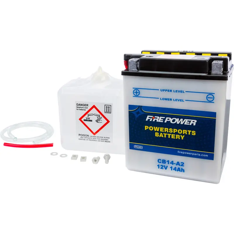 FIRE POWER BATTERY W/ACID CB14-A2 12V HEAVY DUTY