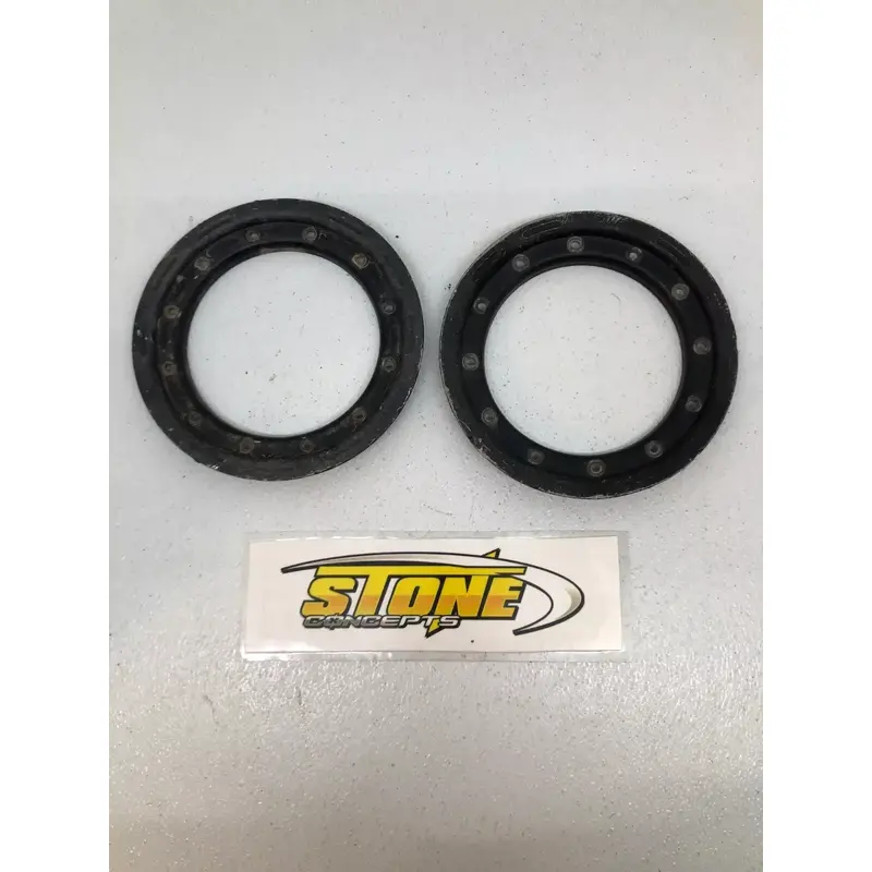 SET OF DOUGLAS 8" DWT BEADLOCK RING REAR WHEEL 450R YFZ ALUMILITE RINGS E