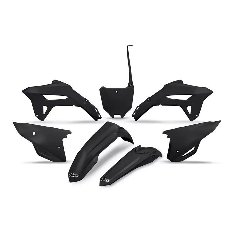 UFO Black Plastic Kit for Honda: CRF250R 2022-2024, CRF450R 2021-2024 CR...