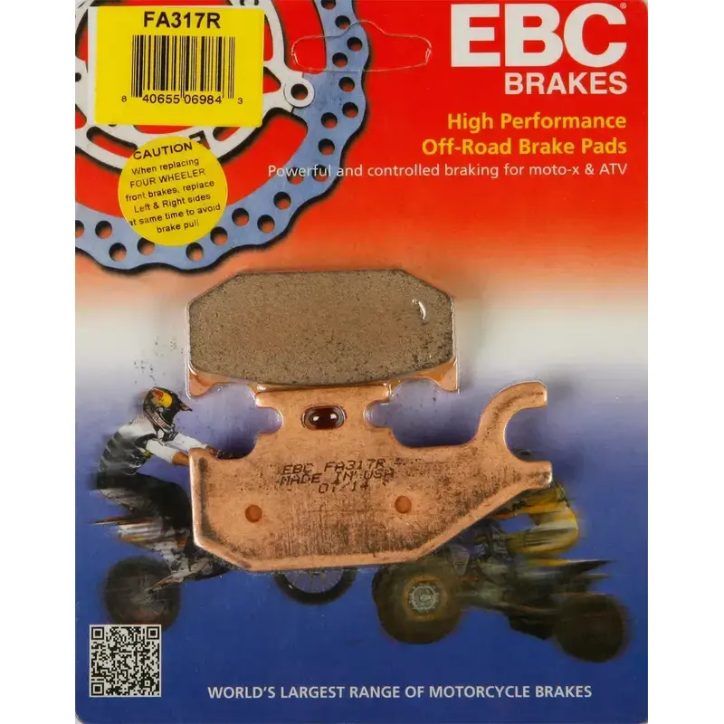 EBC R Series Long Life Sintered Brake Pads FA317R