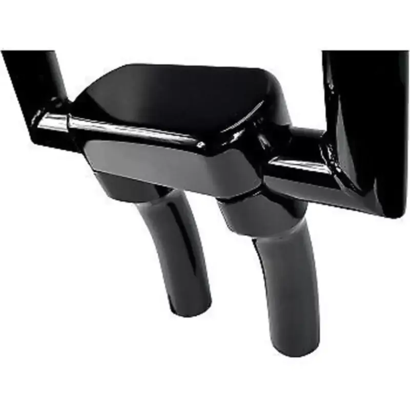 LA CHOPPERS Black 5-1/2" Hefty Riser & Top Clamp Kit for 1-1/4" Handlebars