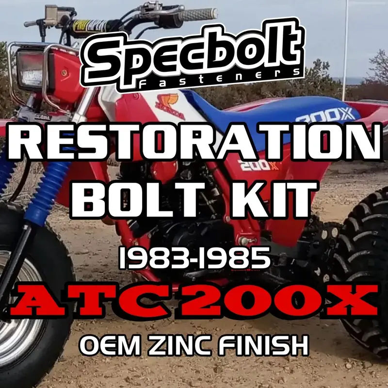 Honda 200X 1983-1985 Restoration Bolt Kit - Engine, Body, Frame, Forks Fasteners