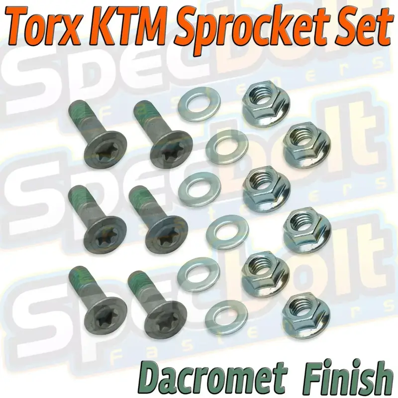 TORX SPROCKET BOLTS FOR KTM SX EX EXC MX MXC 85 105 150 125 250 300 350 450 520