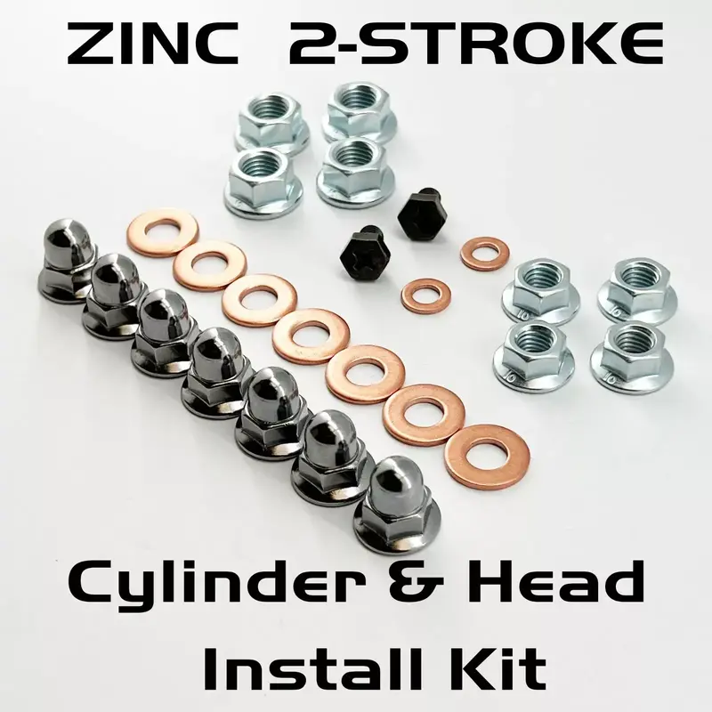 ZINC YZ125 YZ250 2 STROKE TOP END ENGINE CYLINDER & HEAD CAP ACORN FLANGE NUTS