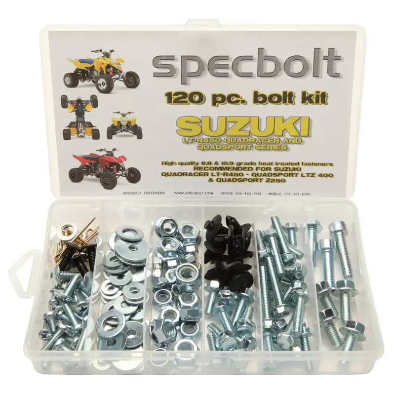 120pc Bolt Kit Suzuki LTR450 LT-R450 Z400 LT250 ATV fender body plastics engine