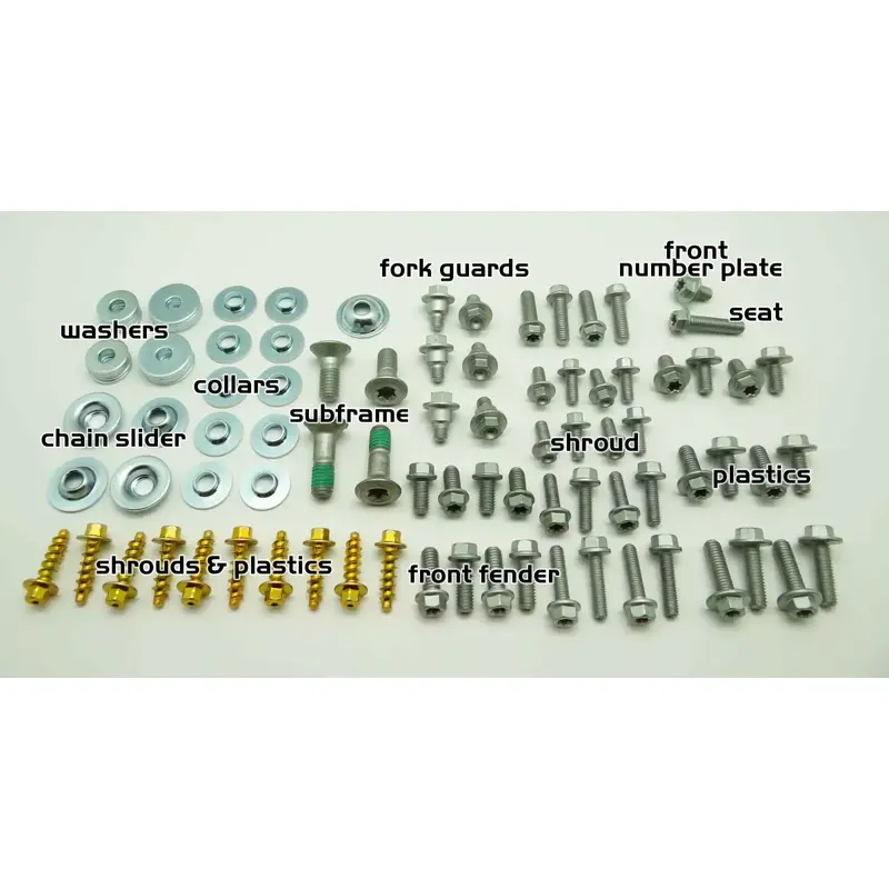 BODY BOLT KIT FOR ALL KTM SX 65 85 125 200 250 300 360 380 400 440 500 520