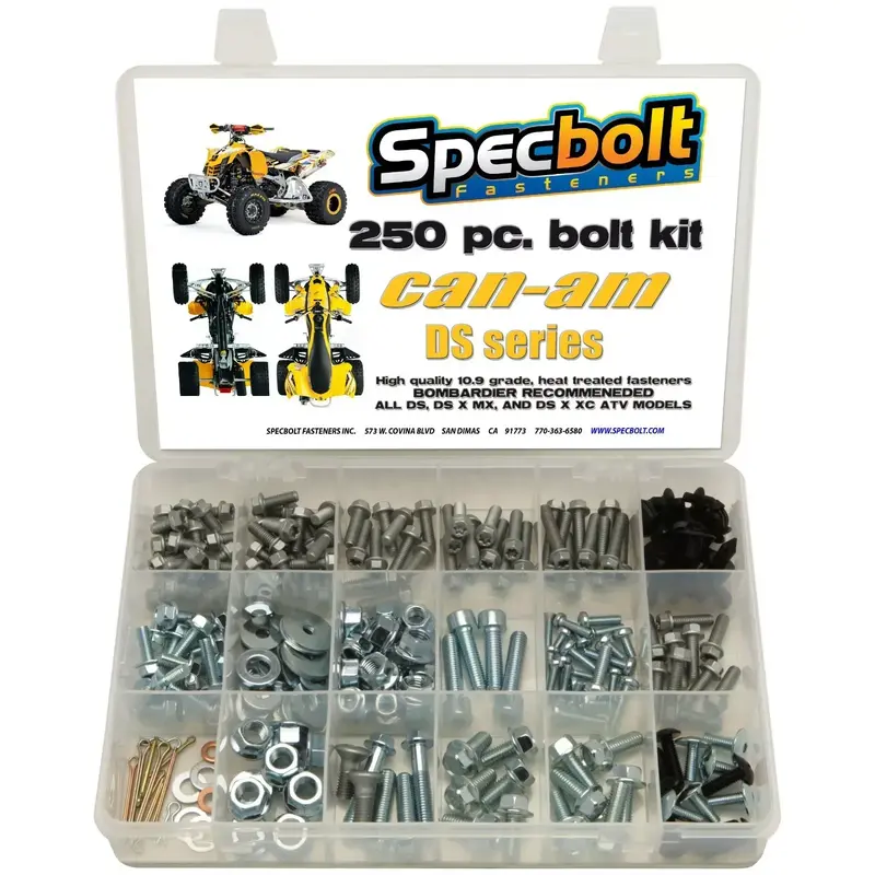 Bombardier Bolt kit CAN-AM DS 450 650 ATV MX XC DS450 X body engine frame DS650