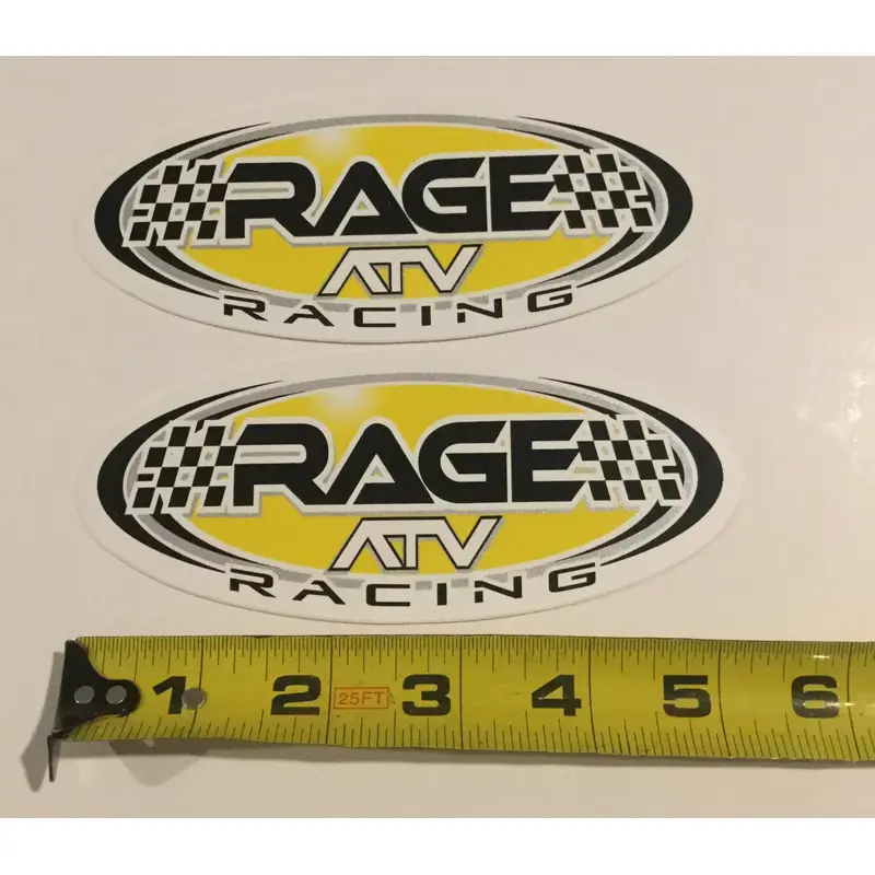 RAGE ATV RACING 2X MX OFF-ROAD ENDURO DIRTBIKE UTV DECALS STICKERS EMBLEM