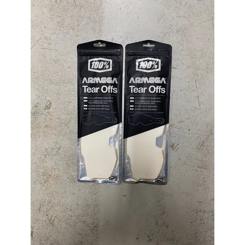 2- 100% Armega 50 Pack Tearoffs 