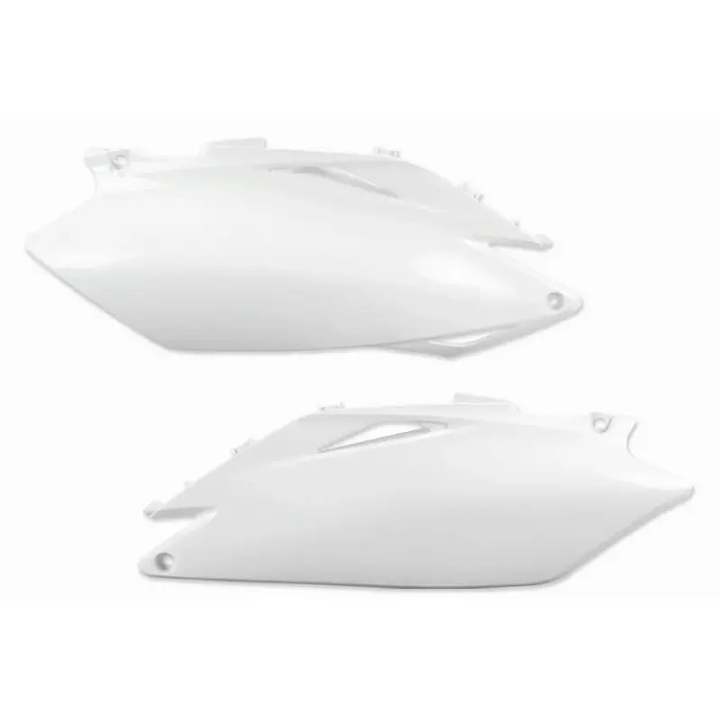UFO Cream White Side Number Plates for CRF250R, CRF450R