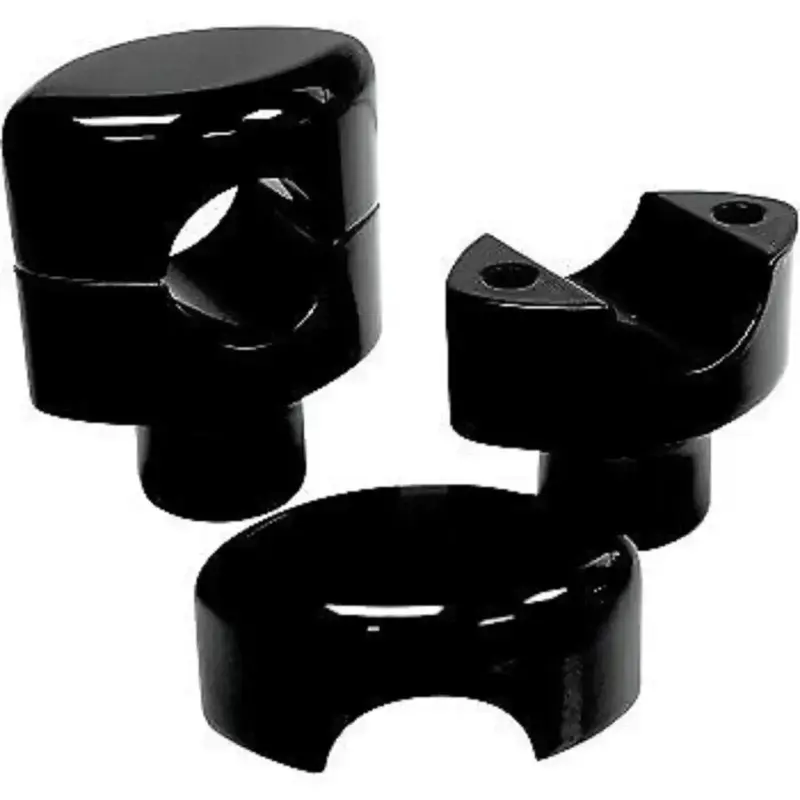 LA CHOPPERS LA-7402-01B Black 1-1/2" Tall Risers for 1" Handlebars