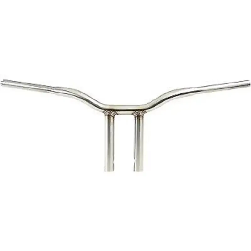 LA CHOPPERS Stainless 10" Kage Fighter Welded Straight-Riser Handlebars