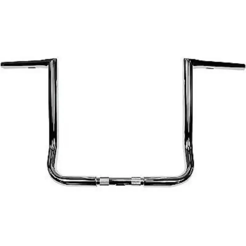 LA Choppers Chrome 1 1/4" Twin Peaks Handlebars 14" for Batwing Fairing FLHT