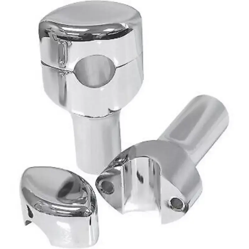 LA CHOPPERS LA-7406-03 3" Chrome Hefty Risers for 1-1/4" Handlebars