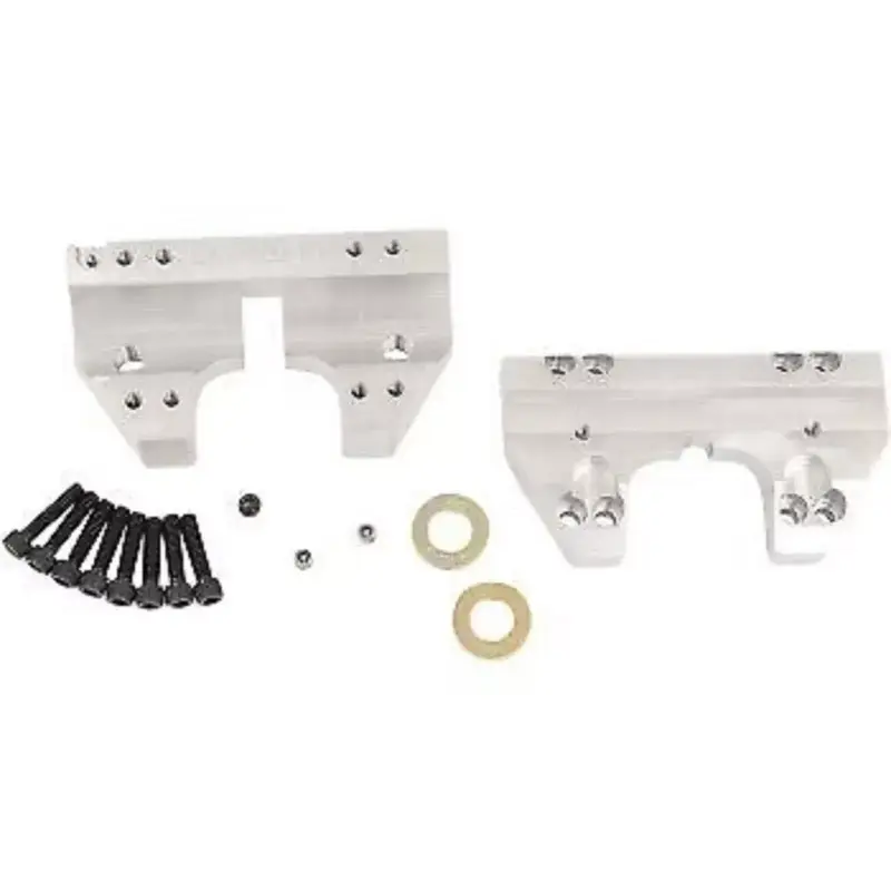 LA CHOPPERS LA-7425-04 Raw Handlebar Clamp Set for 1-1/2" Custom Use