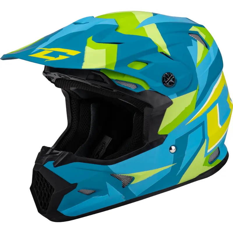 Mx 96 Splinter Helmet Matte Blue/Green 2x