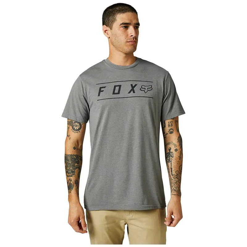 FOX PINNACLE SS PREMIUM TEE [HEATHER GRAPHITE]
