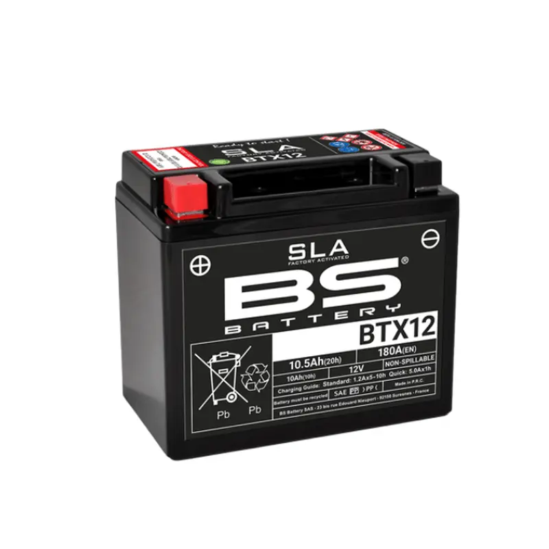 BS BATTERY Kawasaki Versys 650 BTX12 SLA