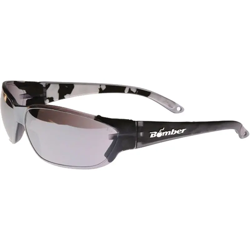 BOMBER H-BOMB SAFETY EYEWEAR SMOKE W/MIRROR LENS HF105