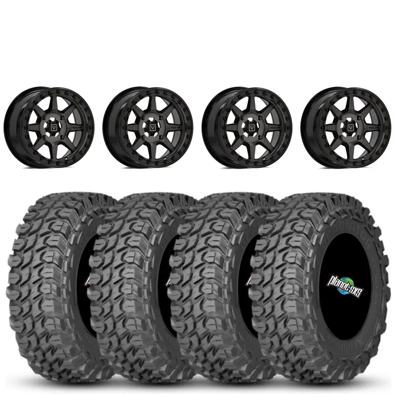Valor V13 Beadlock 15x7 Dark Tint 4+3 5/4.5 on Gladiator X Comp 10 Ply 32x10-15