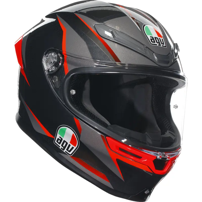 AGV K6 S Helmet - Slashcut - Black/Gray/Red - XL 2118395002014XL