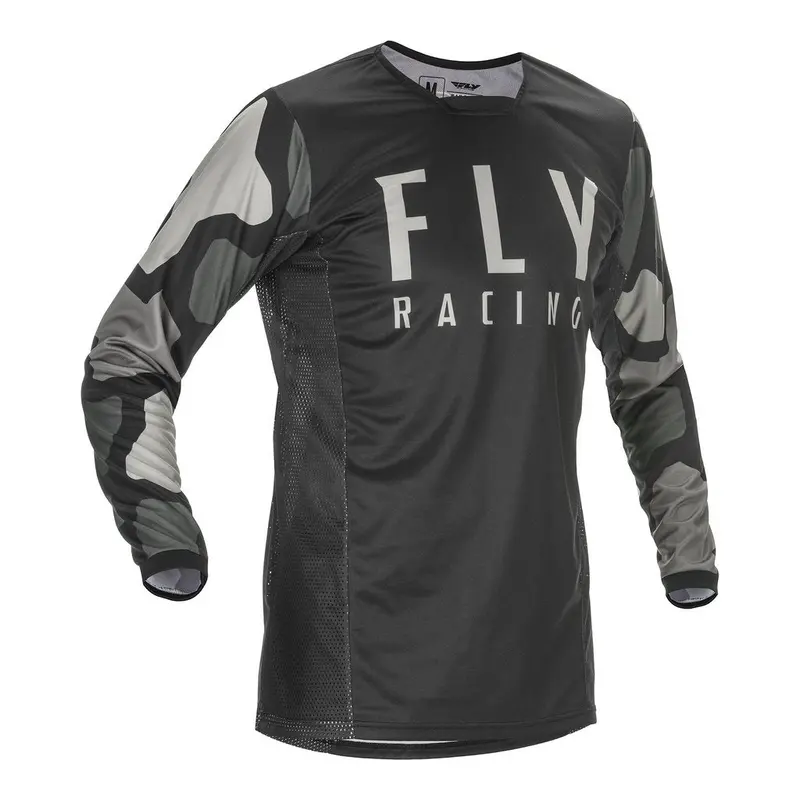 FLY KINETIC K221 JERSEY BLACK/GREY YOUTH LARGE