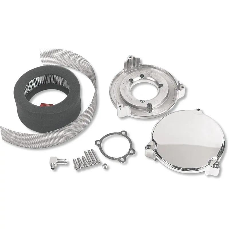 DRAG SPECIALTIES High Performance 6" Dragtron* II Air Cleaner Kit - Chrome 121165