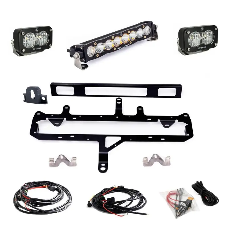 Baja Designs Grille Light Bar Kit 10 inch S8 Series Multi Pattern Clear Lens 448262