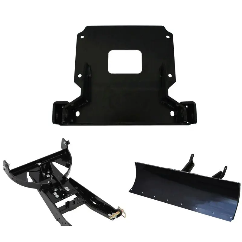 Denali Black UTV Snow Plow Kit For Polaris Ranger Crew 1000 Diesel 2016-2018