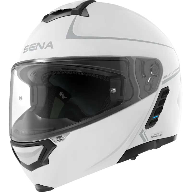 Impulse Flip Up Helmet Gloss White Md