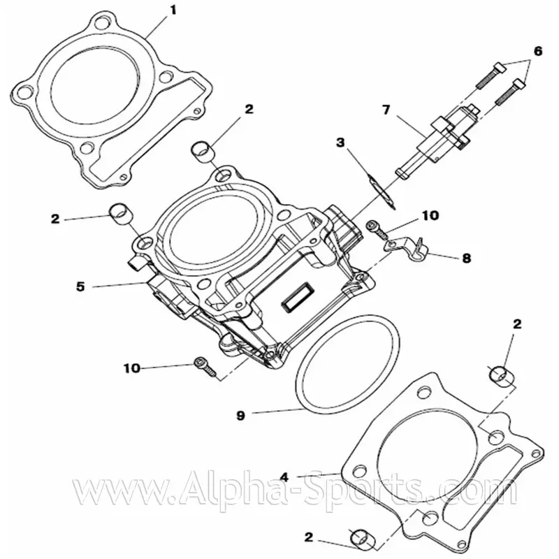 HiSUN - Gasket Cylinder Base - P004000120090000