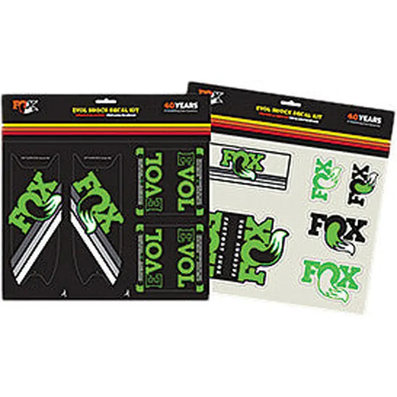 FOX FLOAT EVOL HERITAGE DECAL KIT (GREEN) 803-00-929