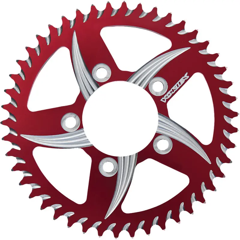 VORTEX CAT5 REAR ALUMINUM SPROCKET RED 43T 526AZR-43
