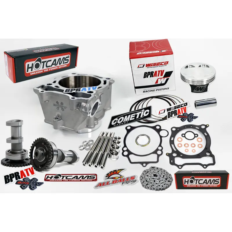 Yamaha YFZ450 Big Bore Kit 98mm Stage 1 Hot Cams Wiseco Piston Titanium Stud Kit