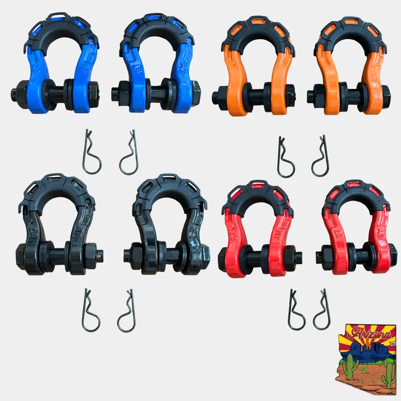 3/4 Forged Steel D-shackle set (8T) (LIFE TIME WARRANTY*)