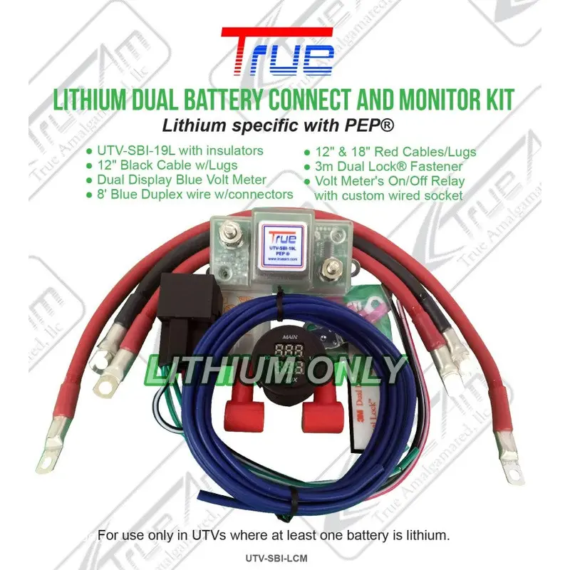 True UTV Lithium Dual Battery Connect & Monitor Kit True UTV-SBI-LCM