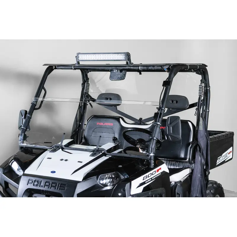 TERRARIDER POLARIS RANGER (2009 XP+ ROUND ROLL BARS) HALF UTV WINDSHIELD - STANDARD 3/16