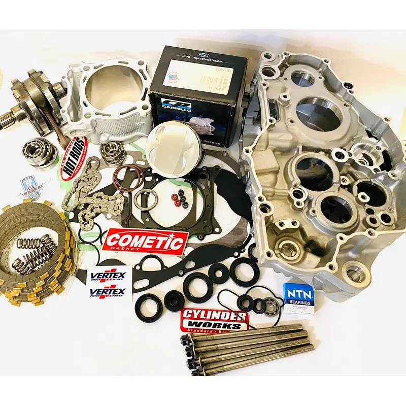 06+ TRX450R Cases Complete Rebuild Kit Right Left Crankcase Top Bottom Assembly
