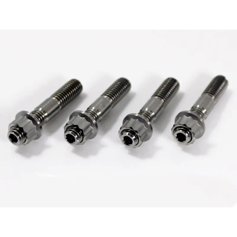Honda 400EX 400X XR400R Exhaust Studs Titanium Head Pipe Stud Upgrade Kit Set