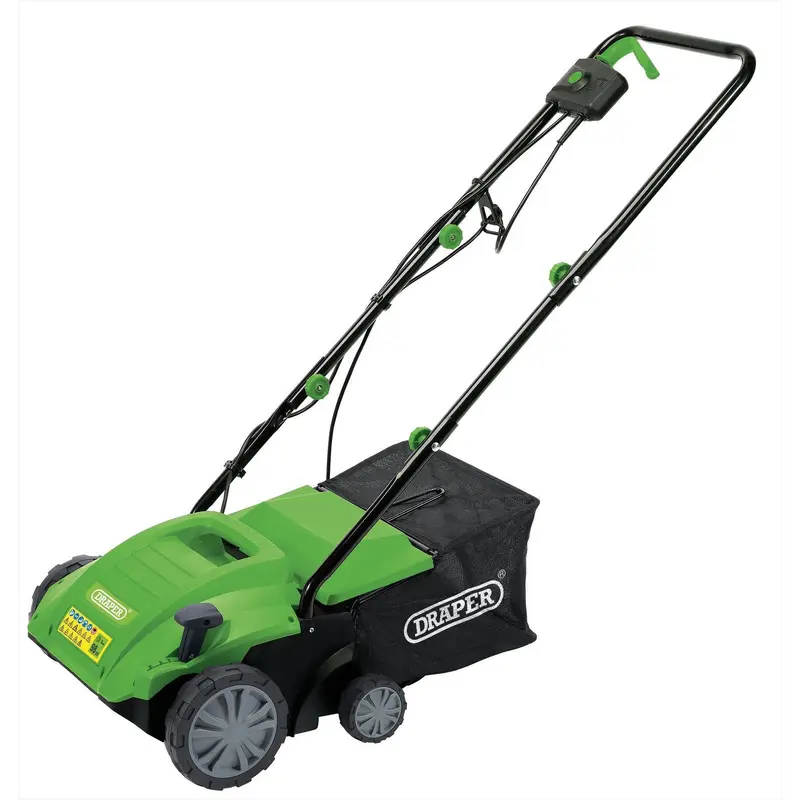 Draper 230V 2-In-1 Lawn Aerator And Scarifier, 320mm, 1500W - GLAS1500D