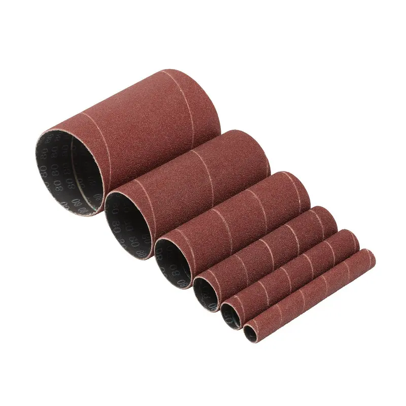 Draper Assorted Aluminium Oxide Sanding Sleeves, 115mm, 80 Grit (Pack Of 6) - SSAO7