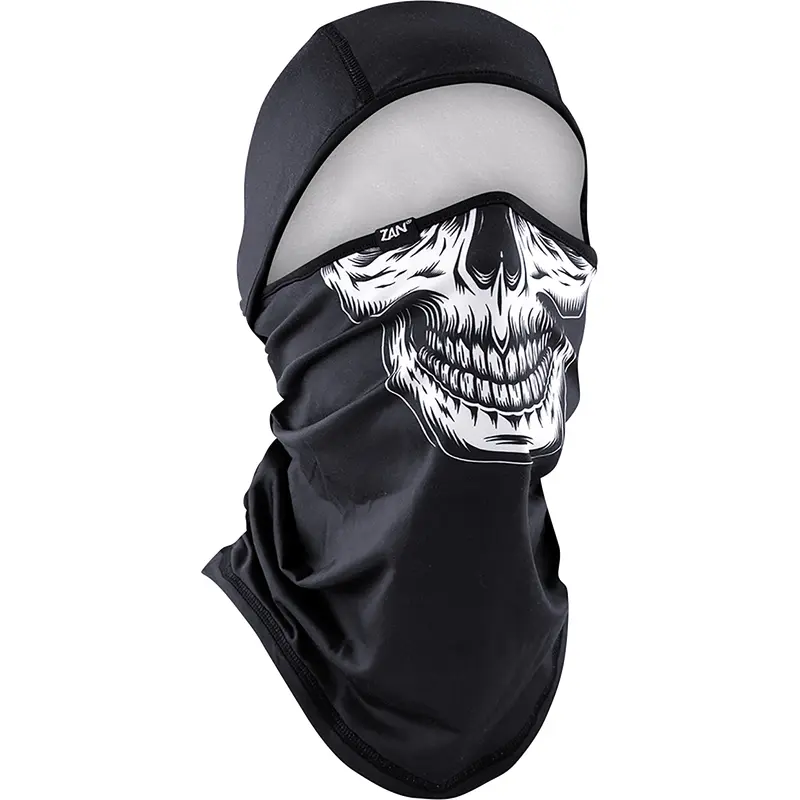 ZAN HEADGEAR SportFlex? Balaclava - Convertible - Black/White Skull WB4L002