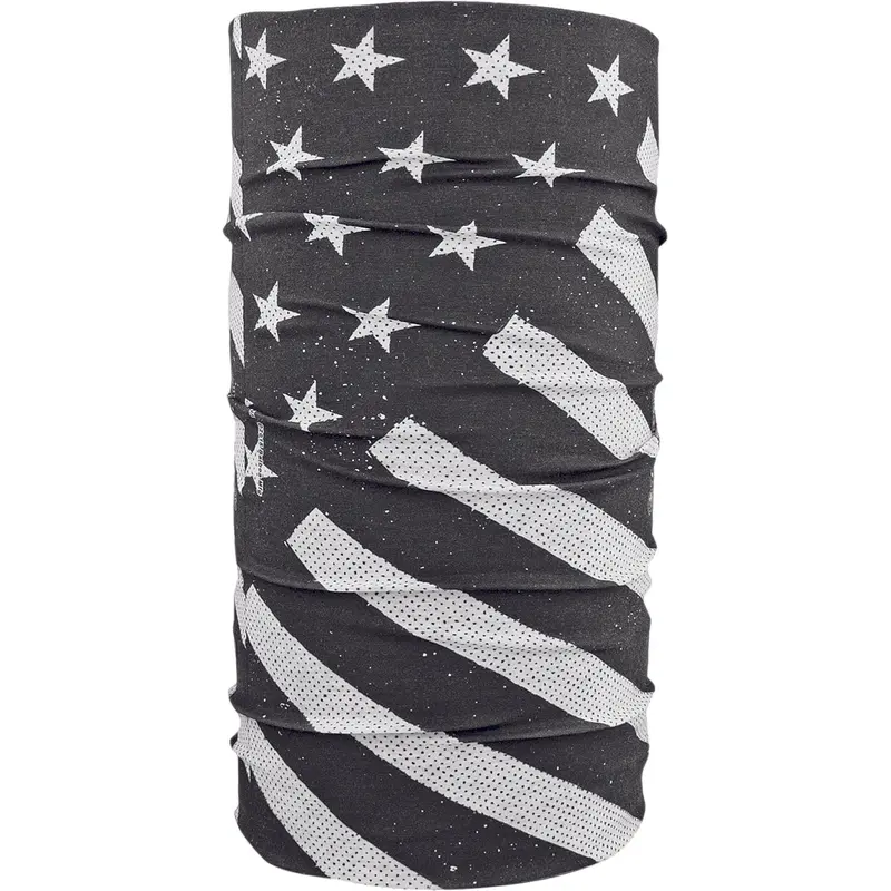 ZAN MOTLEY TUBE POLYESTER BLACK/WHITE FLAG T091