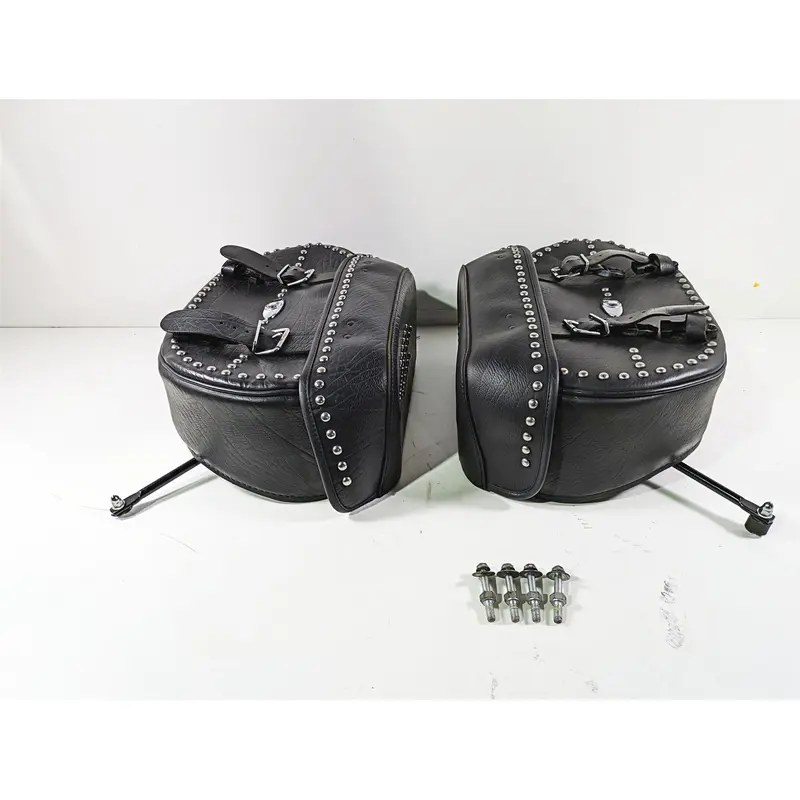 2008 Harley FLSTC Softail Heritage Saddlebag Saddle Bag Set 90477-06 90476-06